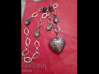 Antique metal necklace