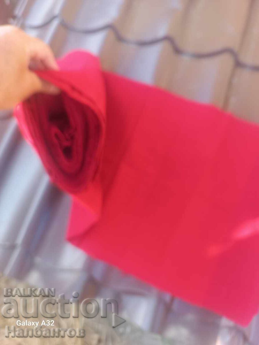 Auction  OLD THIN WOOL RED FABRIC TOP COSTUME