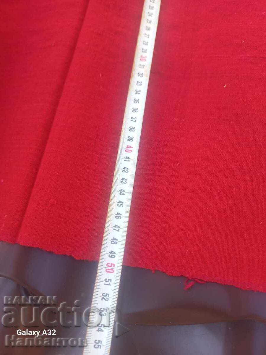 OLD THIN WOOL RED FABRIC TOP COSTUME - 5
