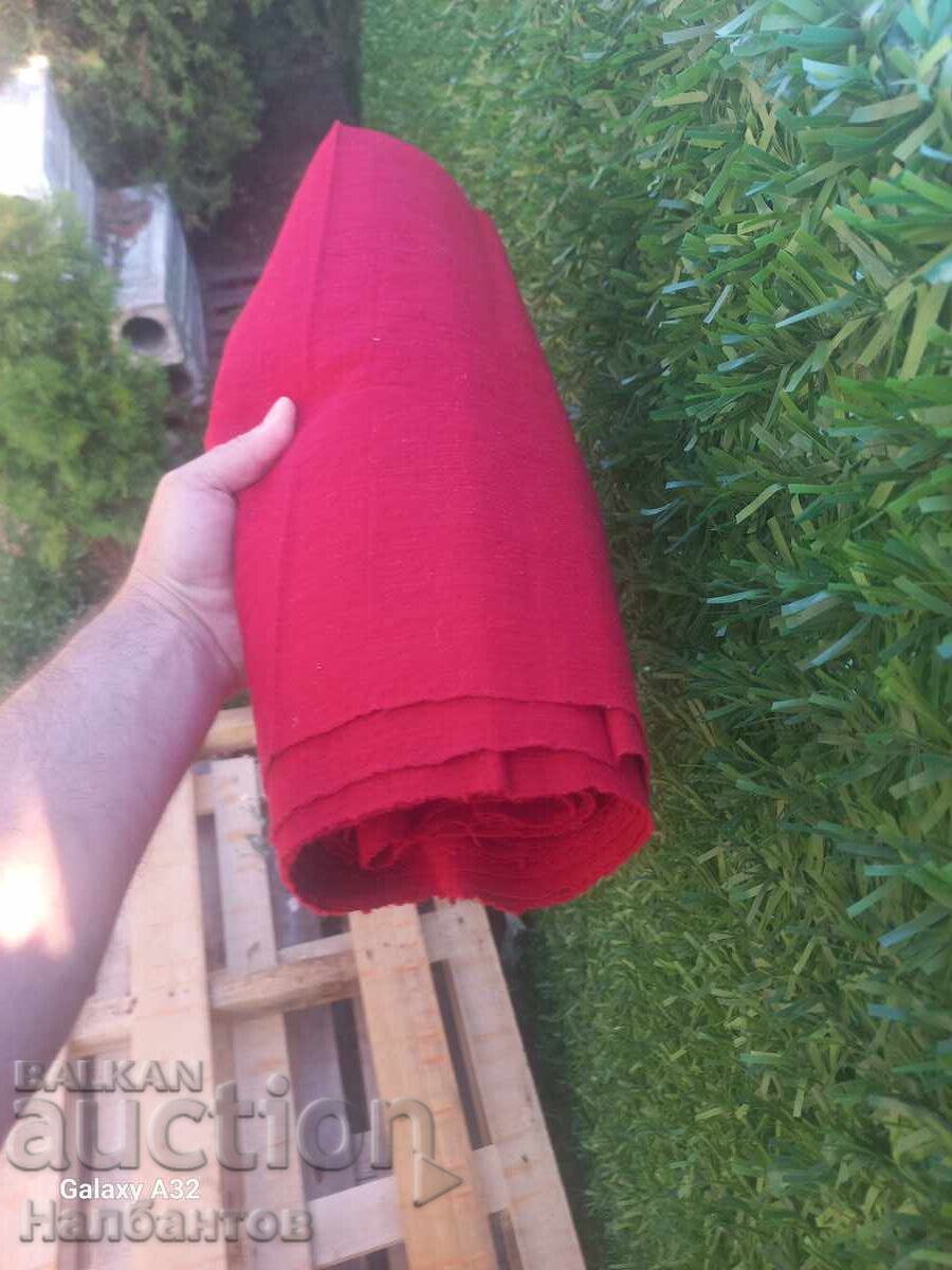 OLD THIN WOOL RED FABRIC TOP COSTUME