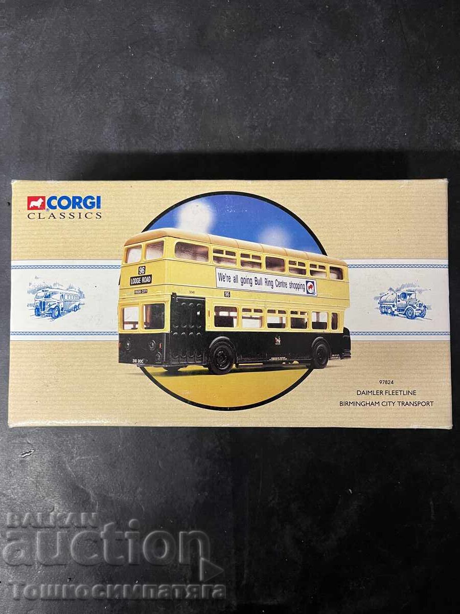 Collectible Corgi bus model