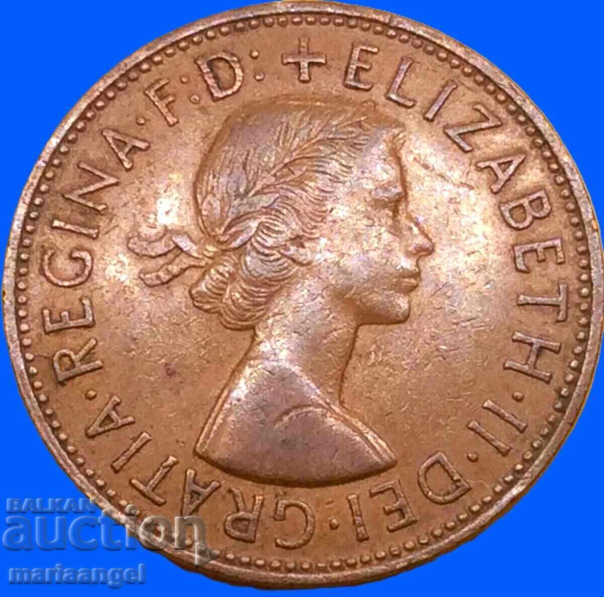 Livrarea Marea Britanie 1 Penny 1962 30 mm Bronz 2