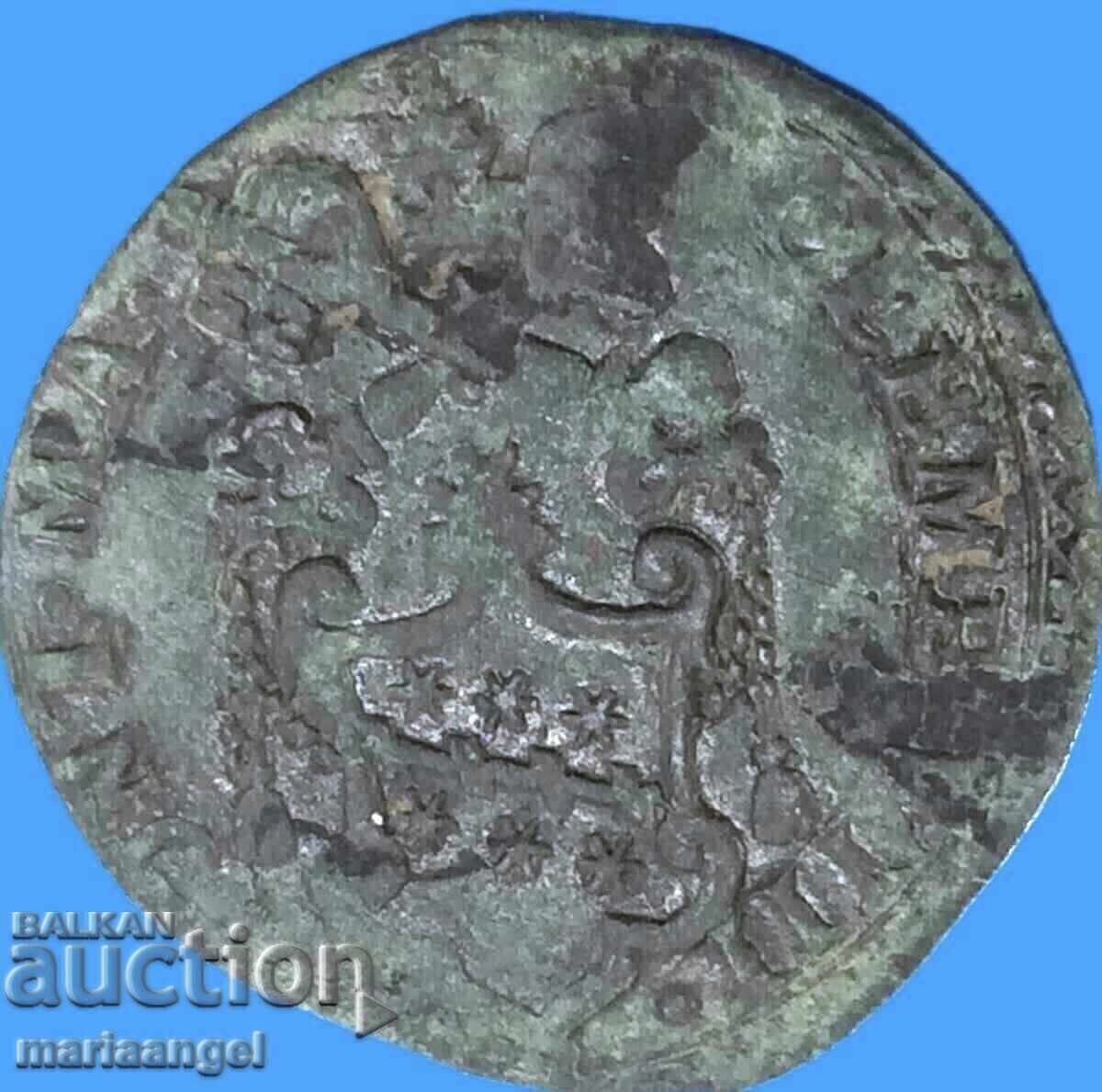 Quattrino 1600 (MDC) Vatican Clement VIII "Sf. Porți" - 6