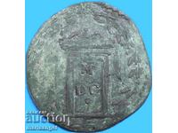 Quattrino 1600 (MDC) Vatican Clement VIII "Sf. Porți"
