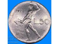 50 Lire 1972 Italia 24mm Hefaistos - an rar
