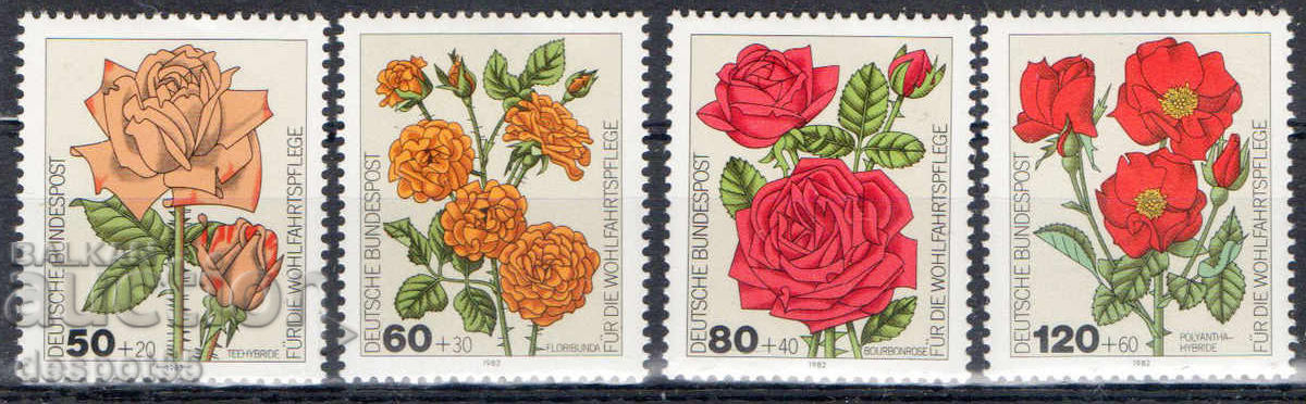1982. RFG. Mărci caritabile - Trandafiri