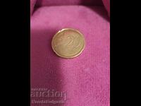 Monedă italiană unică și singulară de 20 eurocenți 2010