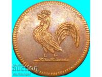 1 pfennig 1822 Frankfurt Germania - rar