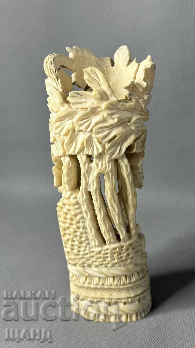 Old figurine statuette made of bone fox bone 225 grams - 5