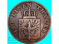 2 Pfennig 1853 Prussia Germany copper coin