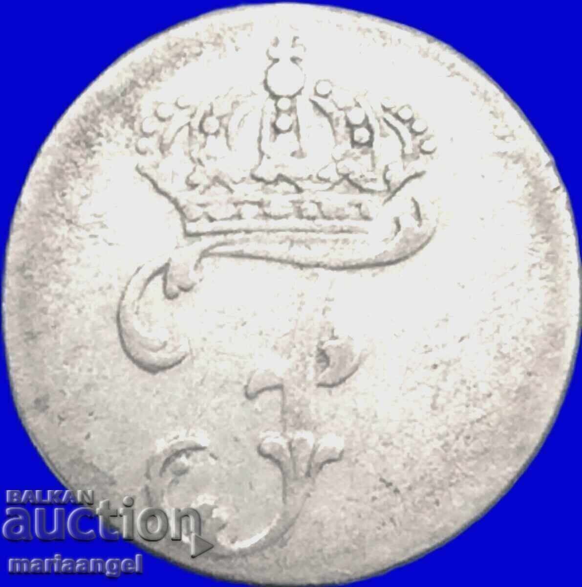 Γερμανία Μεκλεμβούργο-Σβερίν 1 Σελίνι 1772 ασήμι - σπάνιο - 6