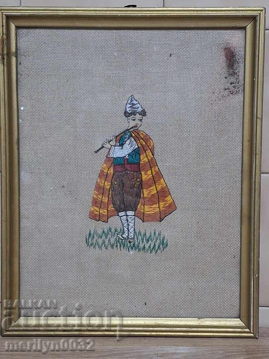 Παλιά κεντητή προσωπογραφία σε κορνίζα, πίνακας, πάνελ, κέντημα με τιμή 44.36 € Παλιά κεντητή προσωπογραφία σε κορνίζα, πίνακας, πάνελ, κέντημα με τιμή 44.36 €