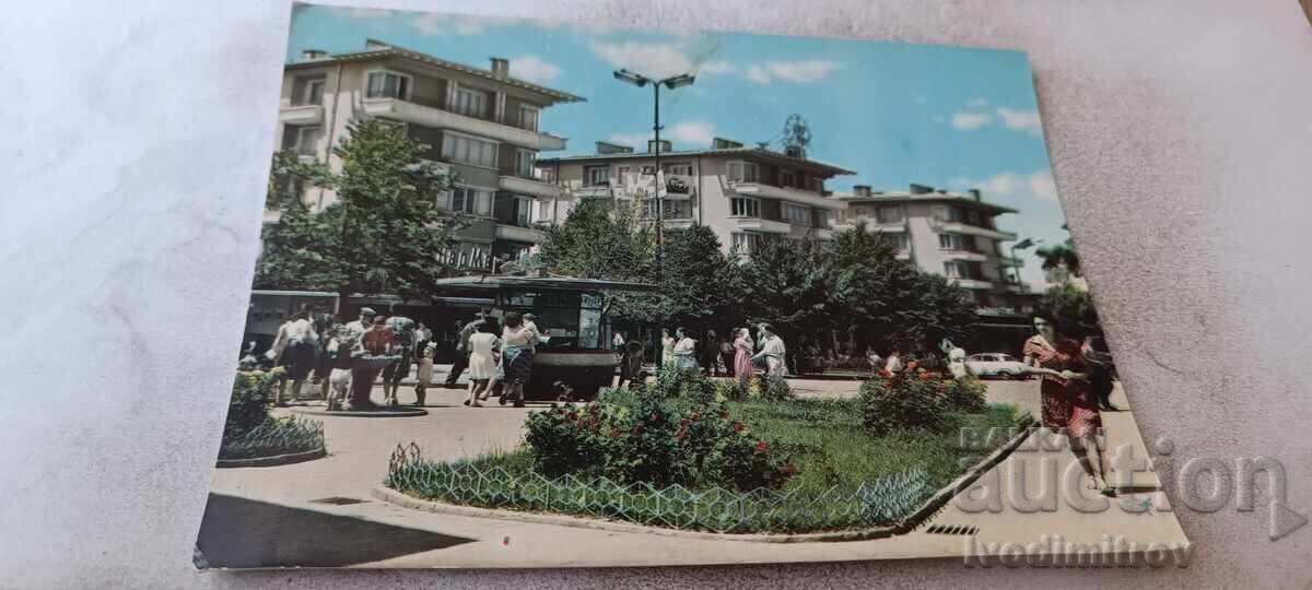 Ταχυδρομικό δελτάριο Γιάμπολ Το κέντρο 1963