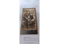 Photograph Two young girls 1916 Cardboard