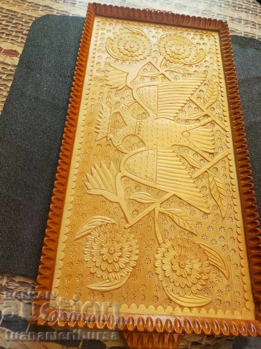 decorative wooden tray with price 25.00 €