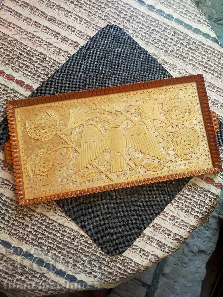 decorative wooden tray - 5