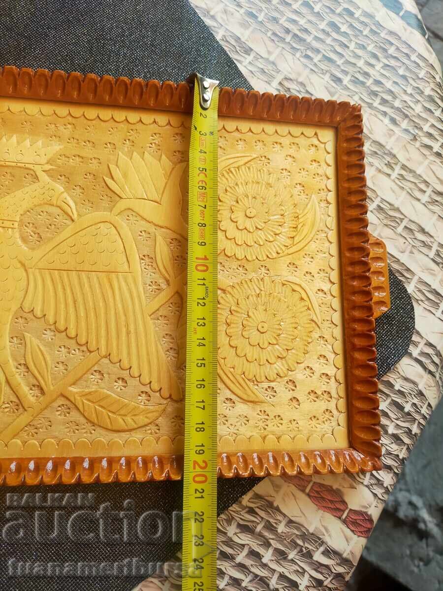 decorative wooden tray - 7