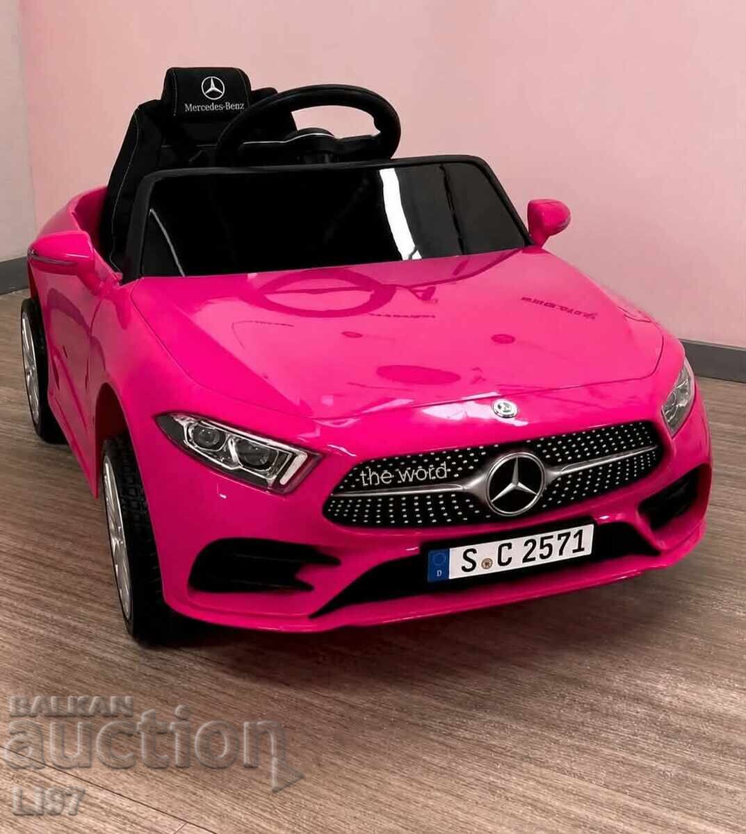 Розова акумулаторна кола Mercedes Benz CLS350