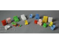 Vintage plastic dollhouse furniture toys