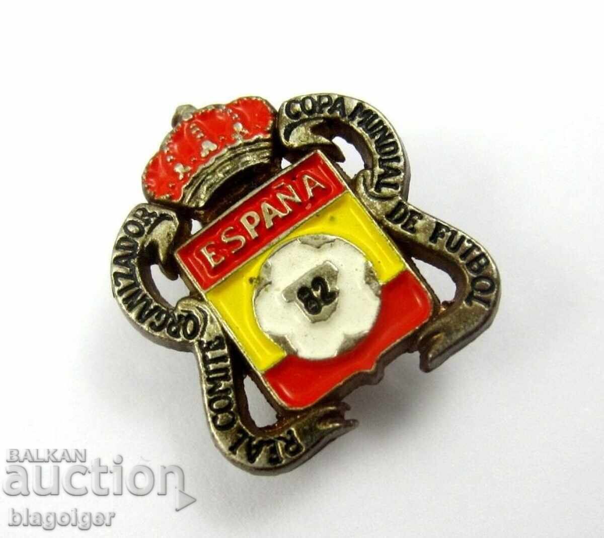 Световно първенство по футбол Испания 1982-Официална значка с цена 8.00 €