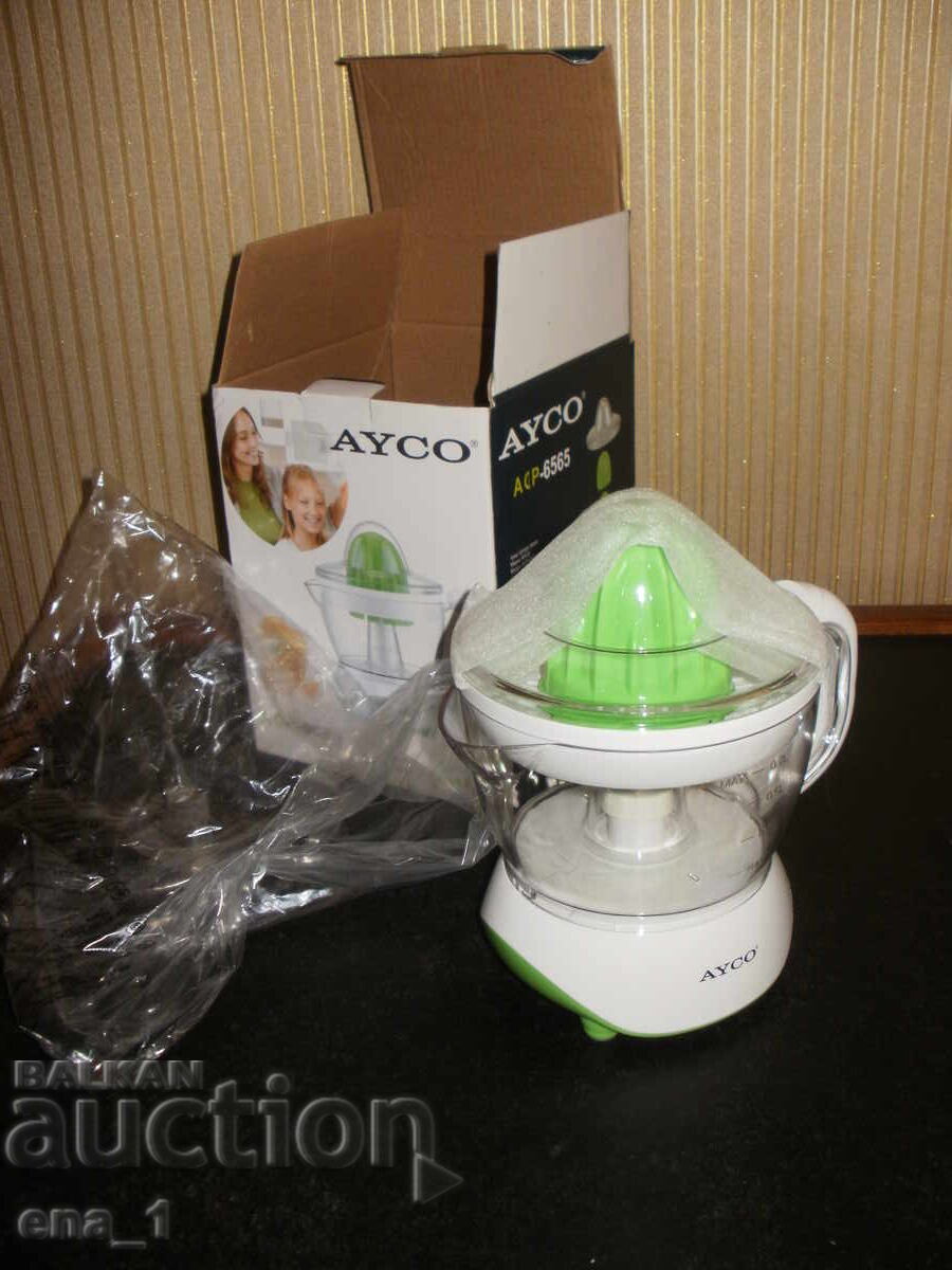 Ayco ACP-6565 electric citrus juicer in white and green with price 10.00 €