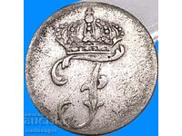 Γερμανία Μεκλεμβούργο-Σβερίν 1 Σελίνι 1772 ασήμι - σπάνιο