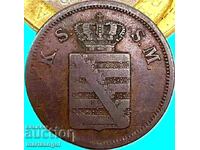 Saxony 2 Pfennig 1841 Germany G - Allretburg - quite rare