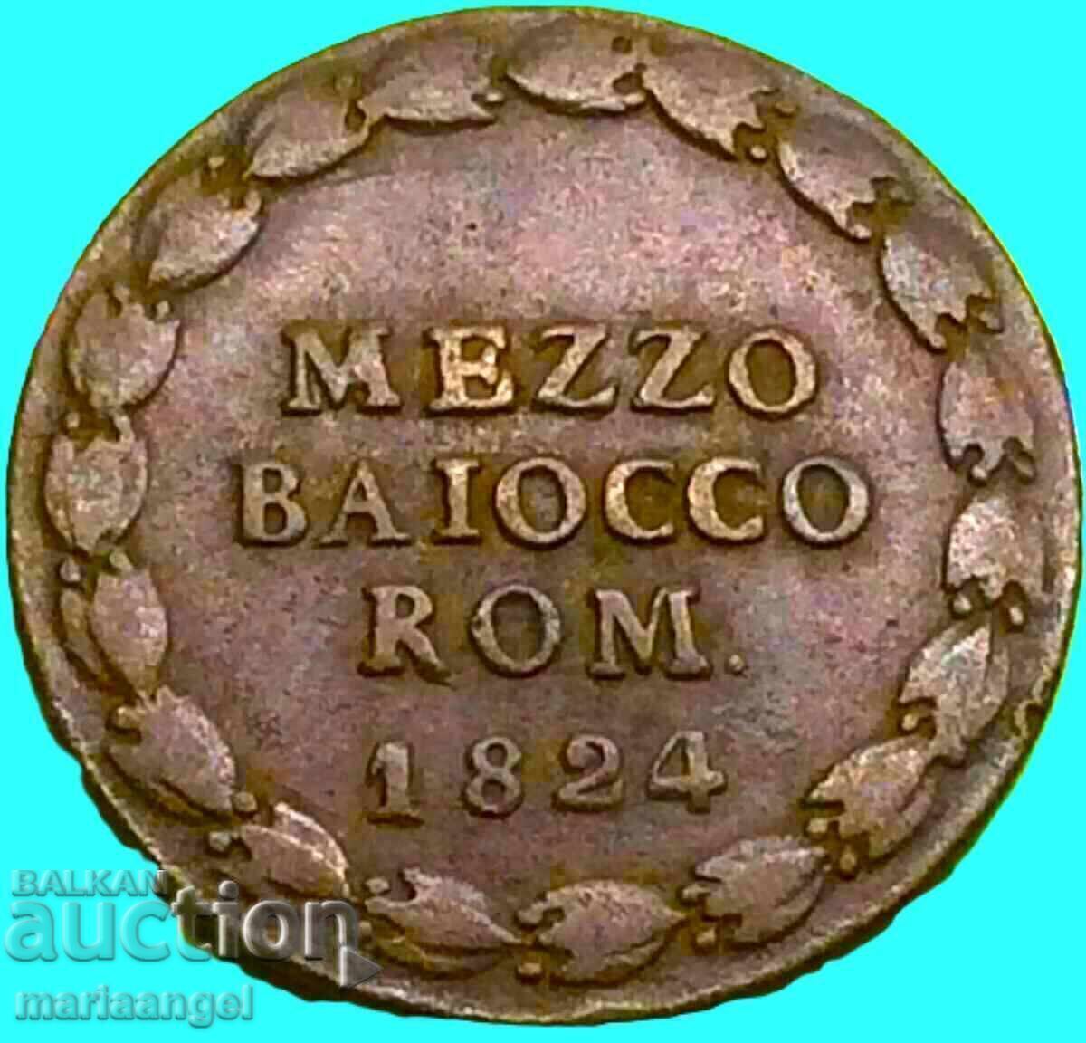 Ватикан 1824 Мецо Байоко Лев XII 1823-1829 Рим - рядка - 7