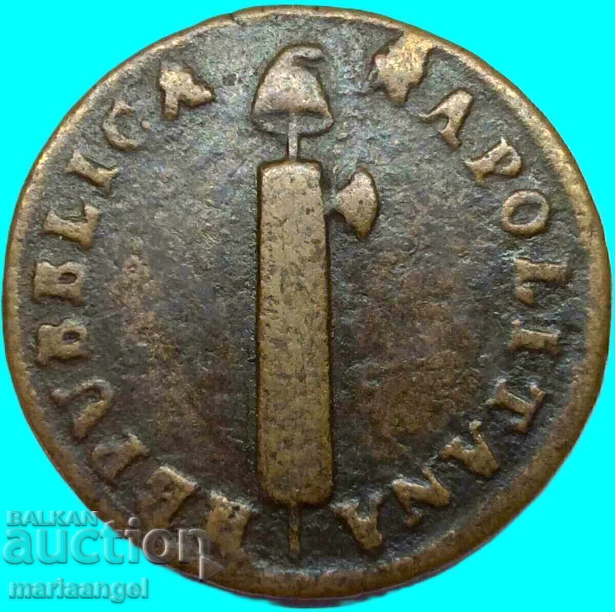 Delivery of Naples 4 Tornesi LaN 7 1799 Italy Consulate Republic