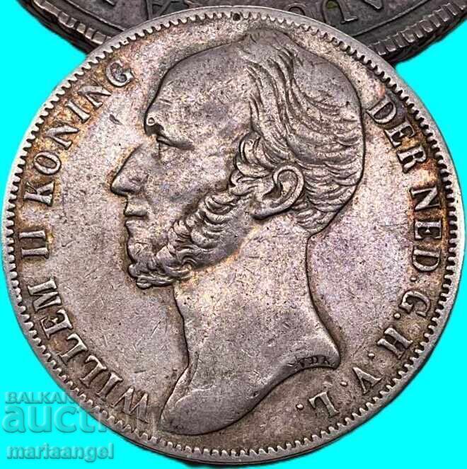 Παράδοση Κάτω Χώρες 1 Gulden 1845 Willem II ασήμι