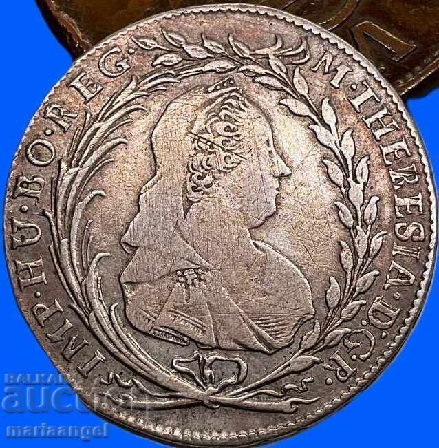 20 Kreuzer 1774 Austria Maria Theresa - rare!
