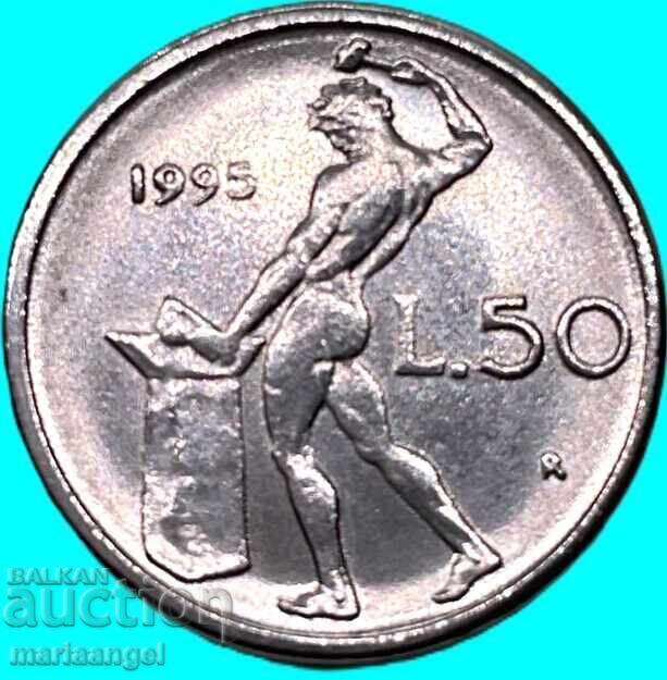 50 λιρέτες 1995 Ιταλία "Ήφαιστος" 50 λιρέτες 1995 Ιταλία "Ήφαιστος"