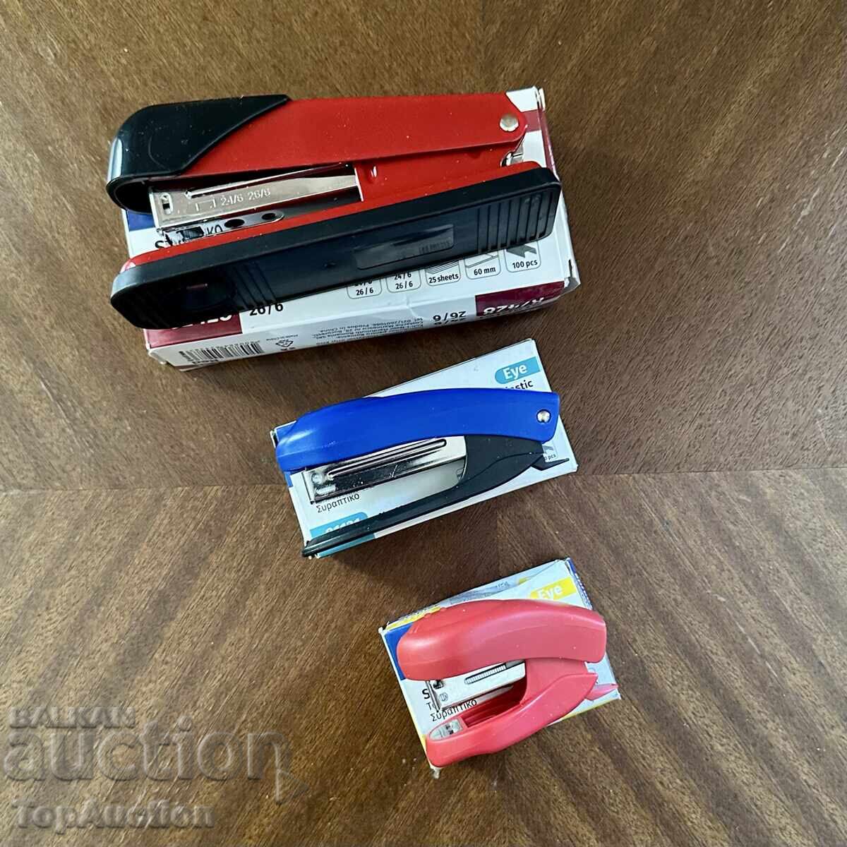 Auction  Spree stapler - set of 3 pcs. Brand new!