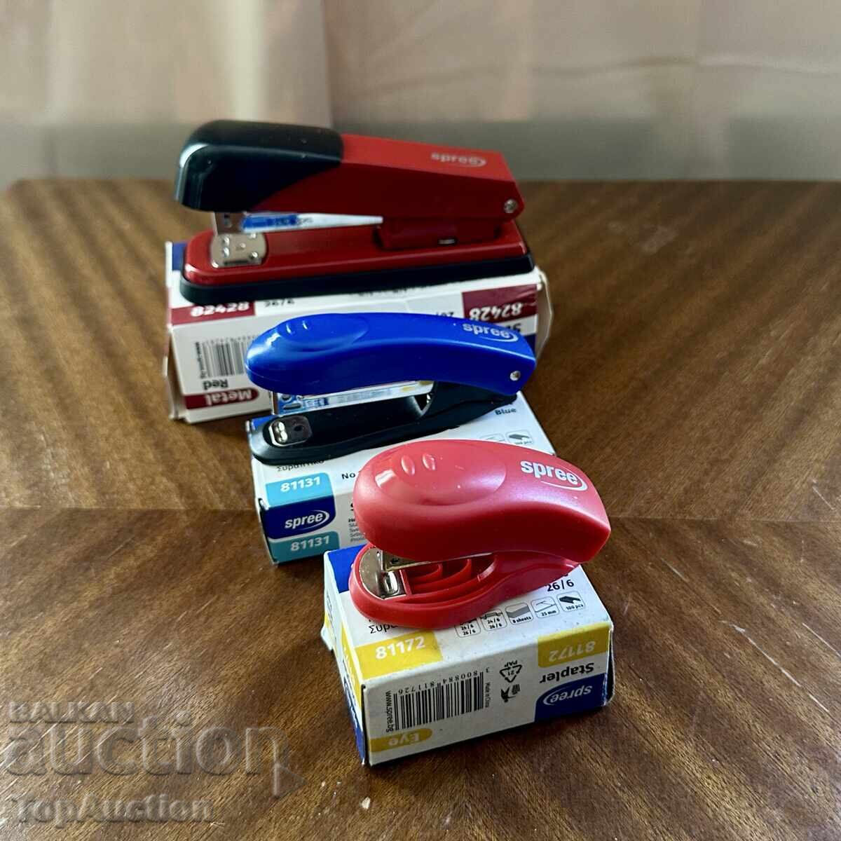 Spree stapler - set of 3 pcs. Brand new!