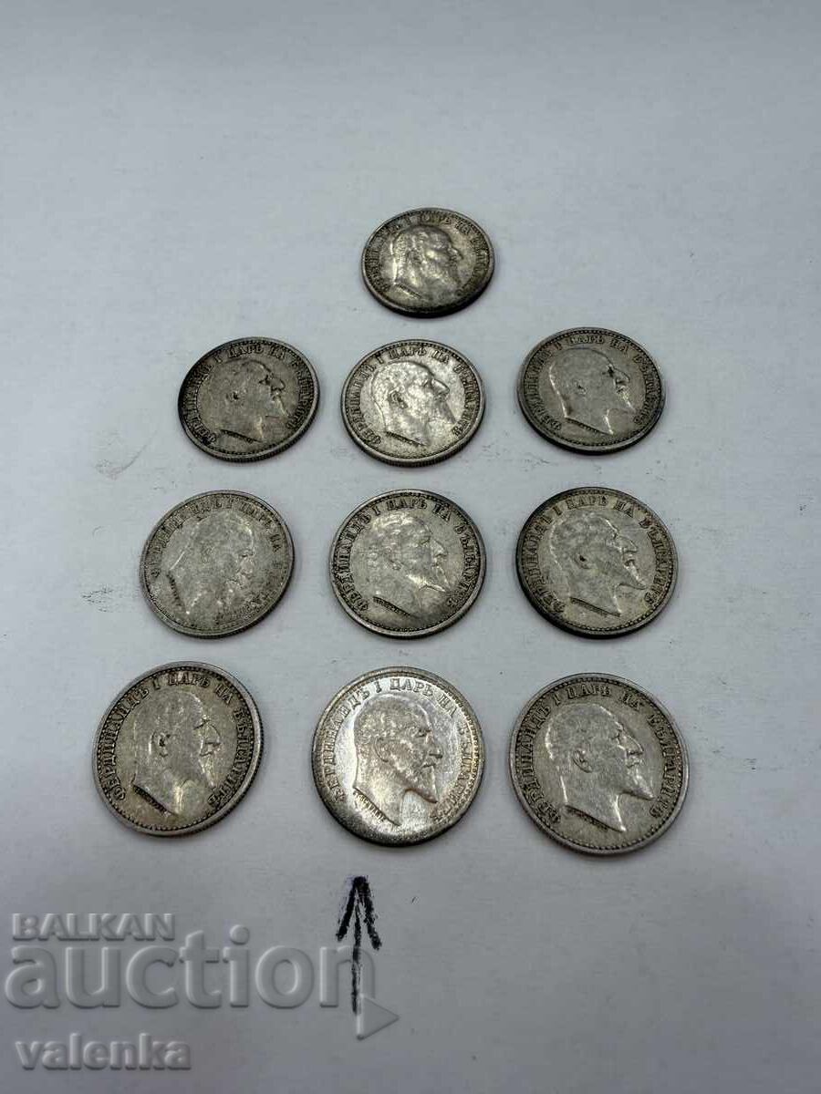 10 Редки български монети сребро 50 ст. 1910 г. - 6
