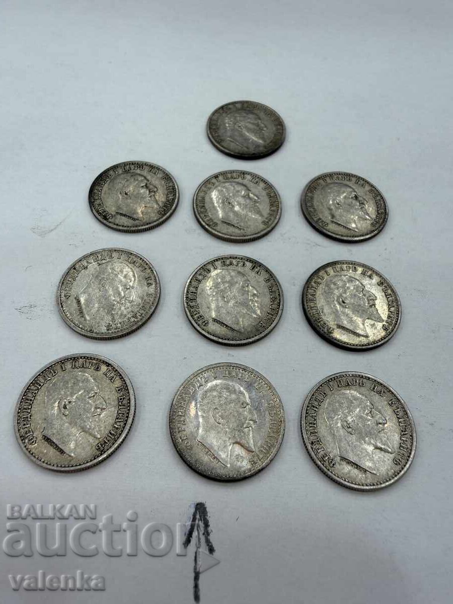 10 Редки български монети сребро 50 ст. 1910 г. - 7