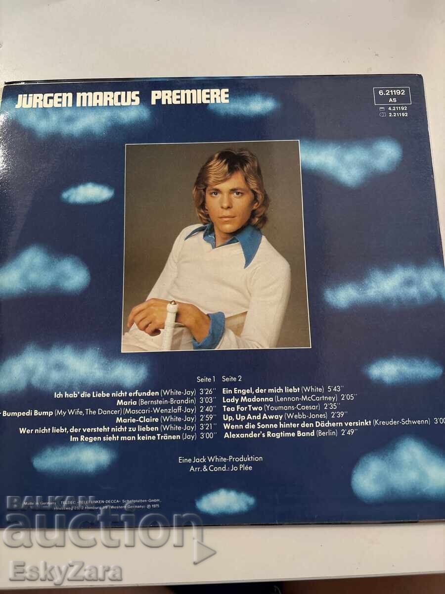 Vinyl record Jürgen Marcus – "Premiere" with price 15.00 €