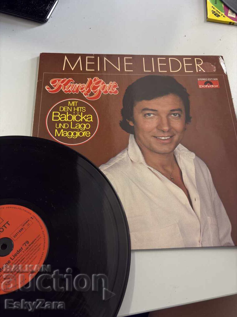 Vinyl record Karel Gott – "Meine Lieder" (Polydor 1979)