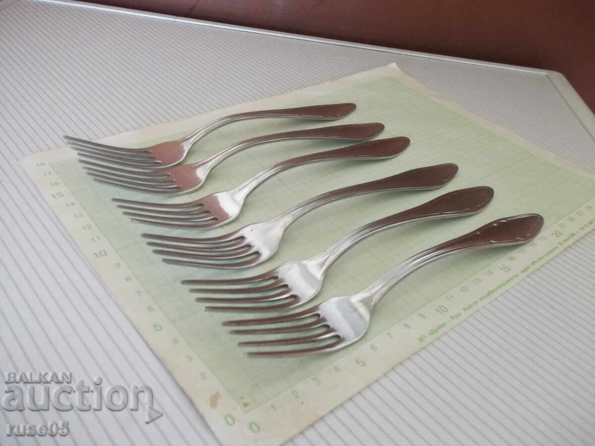Auction  Lot of 6 "P. Denev" forks