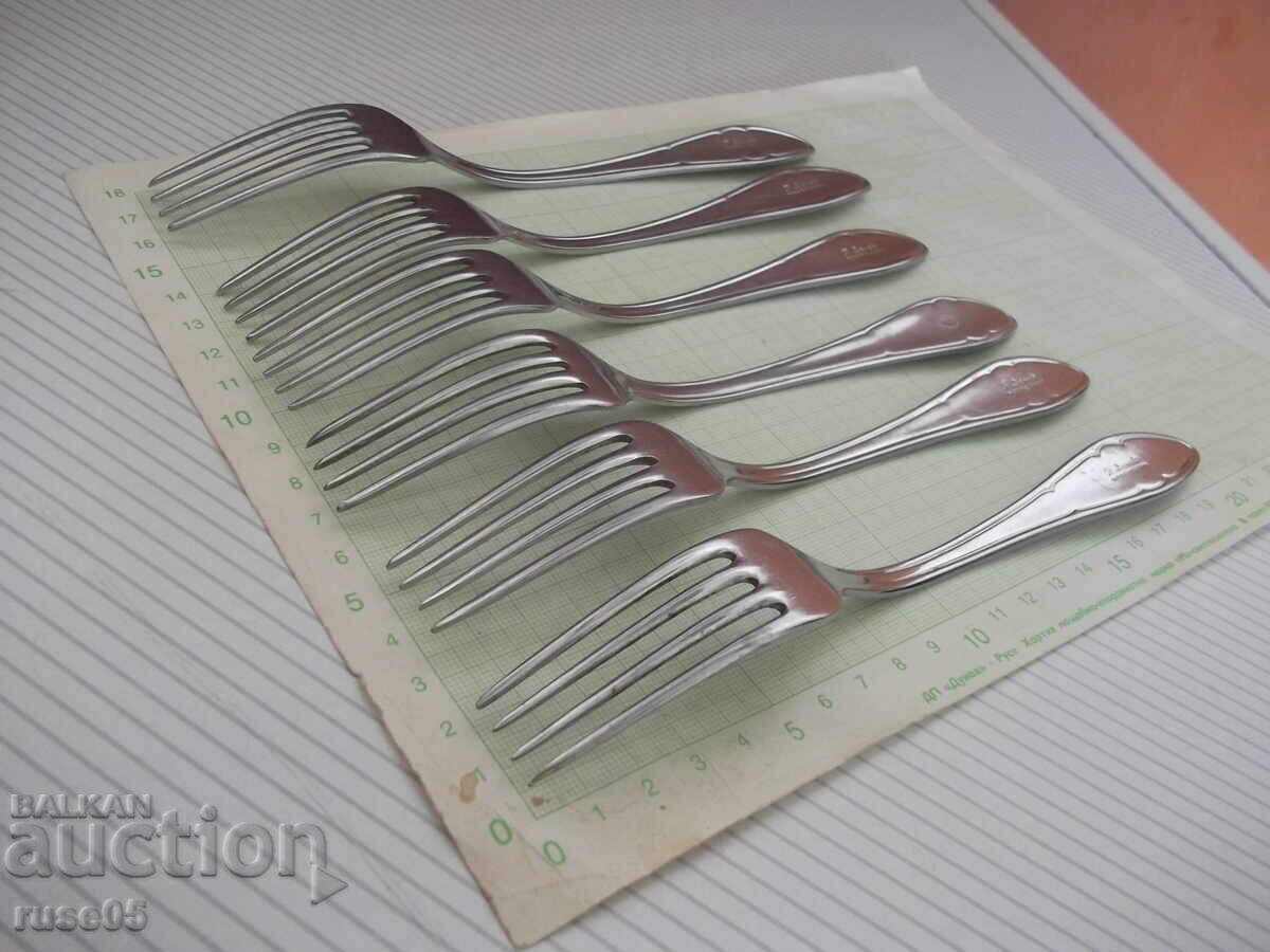 Lot of 6 "P. Denev" forks - 6