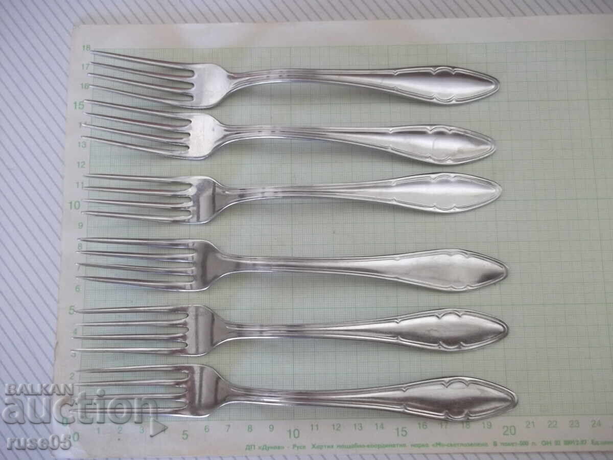 Lot of 6 "P. Denev" forks