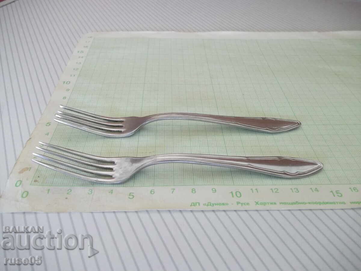 Lot of 2 "P. Denev" forks with price 2.56 €