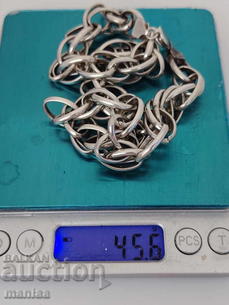 Solid silver hallmarked chain - 5