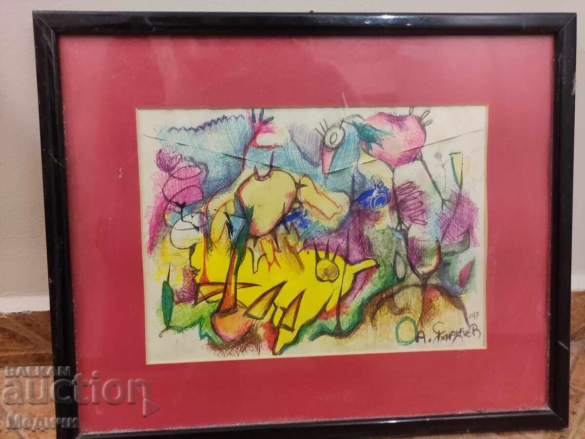 Delivery of Original painting by Ivan Yahnadzhiev – signed