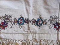 Towel, mesal (cloth), hand embroidery, 120x38cm