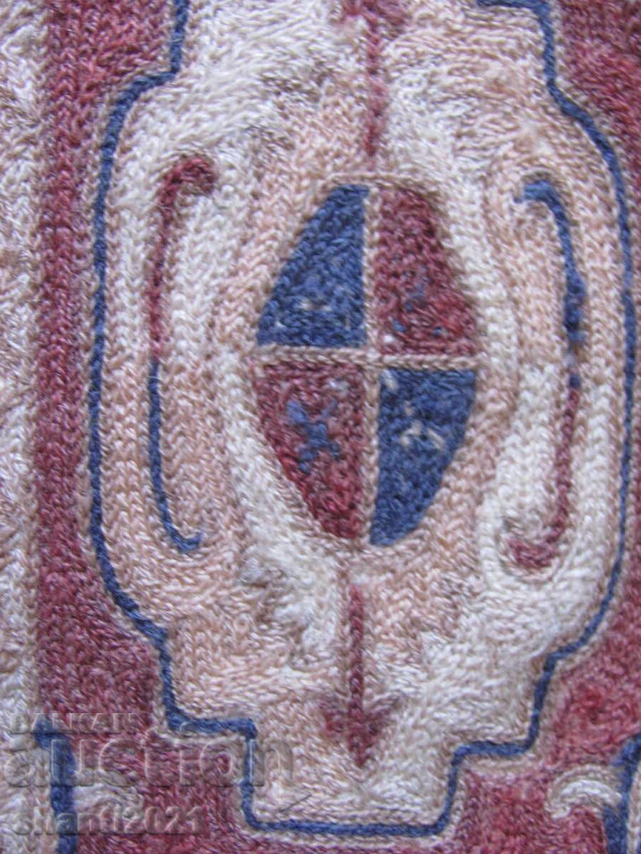 Indian hand-embroidered rug, Kashmir wall hanging, 150x90 cm - 5 Indian hand-embroidered rug, Kashmir wall hanging, 150x90 cm - 5