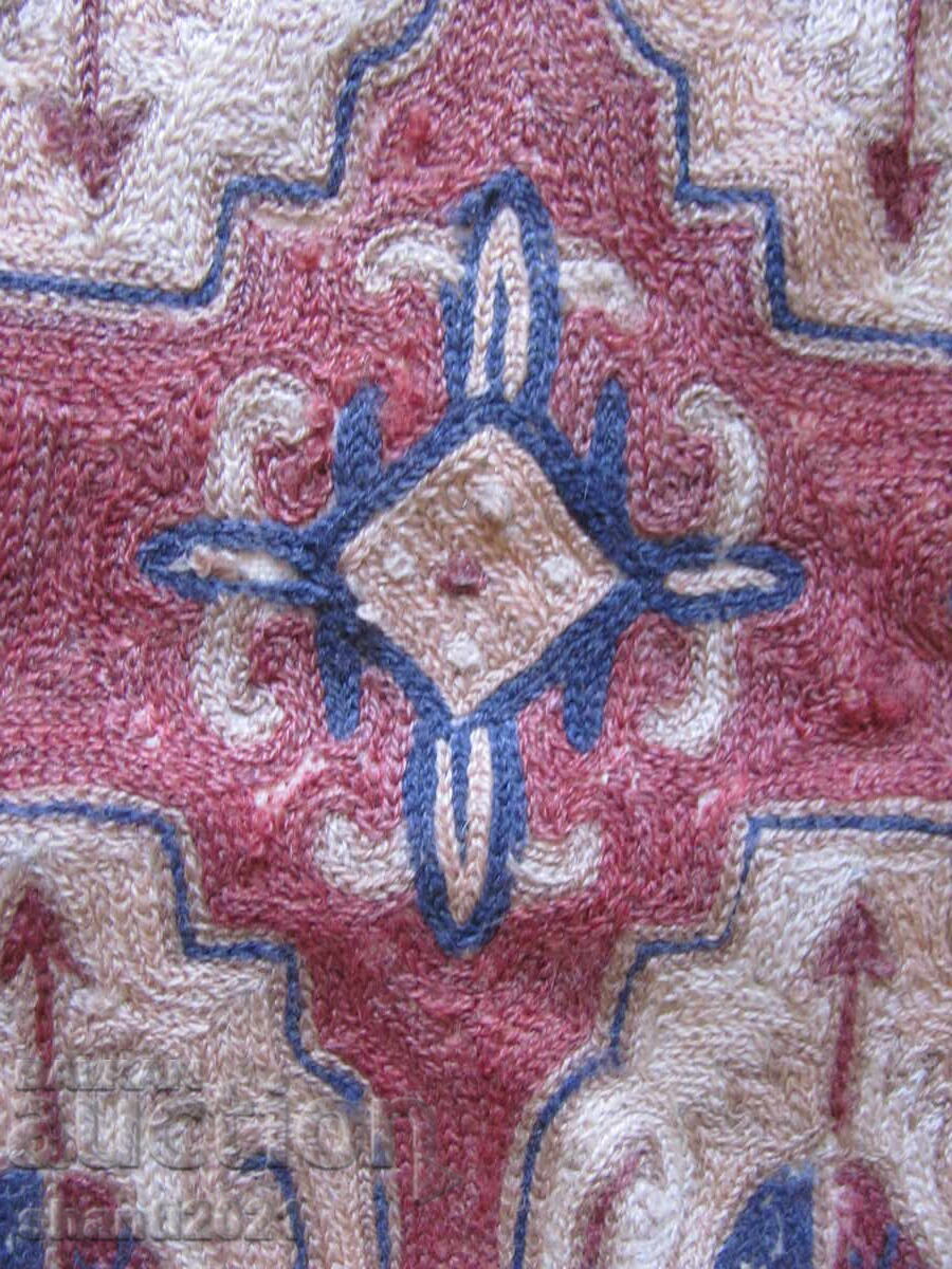 Indian hand-embroidered rug, Kashmir wall hanging, 150x90 cm - 6 Indian hand-embroidered rug, Kashmir wall hanging, 150x90 cm - 6