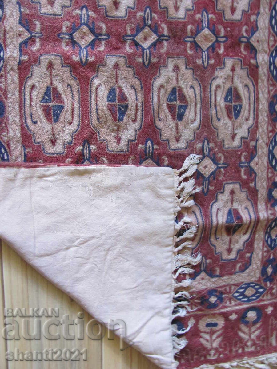 Indian hand-embroidered rug, Kashmir wall hanging, 150x90 cm - 7 Indian hand-embroidered rug, Kashmir wall hanging, 150x90 cm - 7