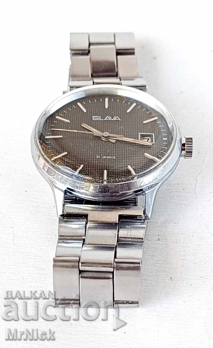 Delivery of Slava - men's mechanical hand-winding watch