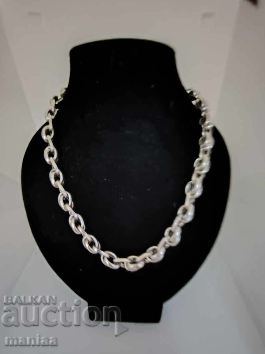Solid silver hallmarked chain with price 195.00 €